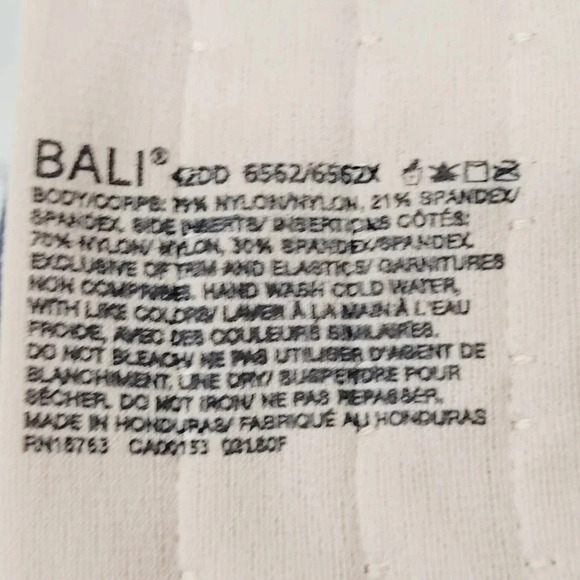 38DD Bali 6562 DF6562 One Smooth U UW Multiway w/ Side & Back Smoothing Bra - Picture 4 of 4